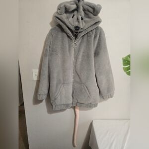 NWT Dolls Kill Gnaw On This Zip-Up Jacket Trickz N' Treat Rat Plush Hoodie